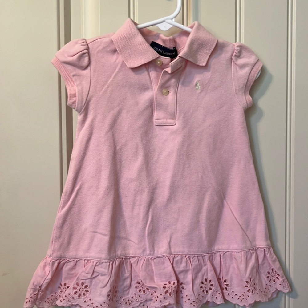 Pink polo dress